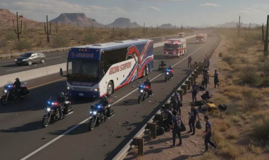 Ay-Yıldızlı Ekibin Arizona Kampında Korkutan Trafik Kazası